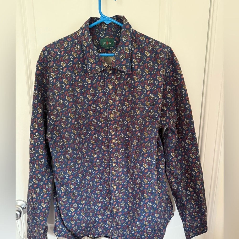 J. Crew Blue Casual Button Down Shirt